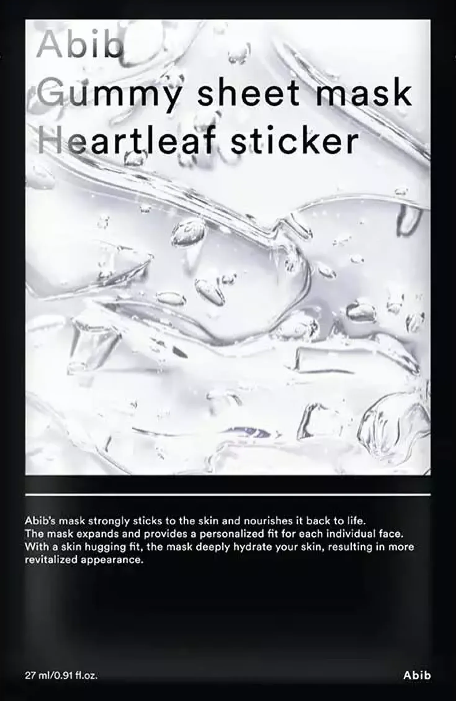 AbibHeartleaf Gummy Sheet Mask Heartleaf Sticker 10-Pack 27 g