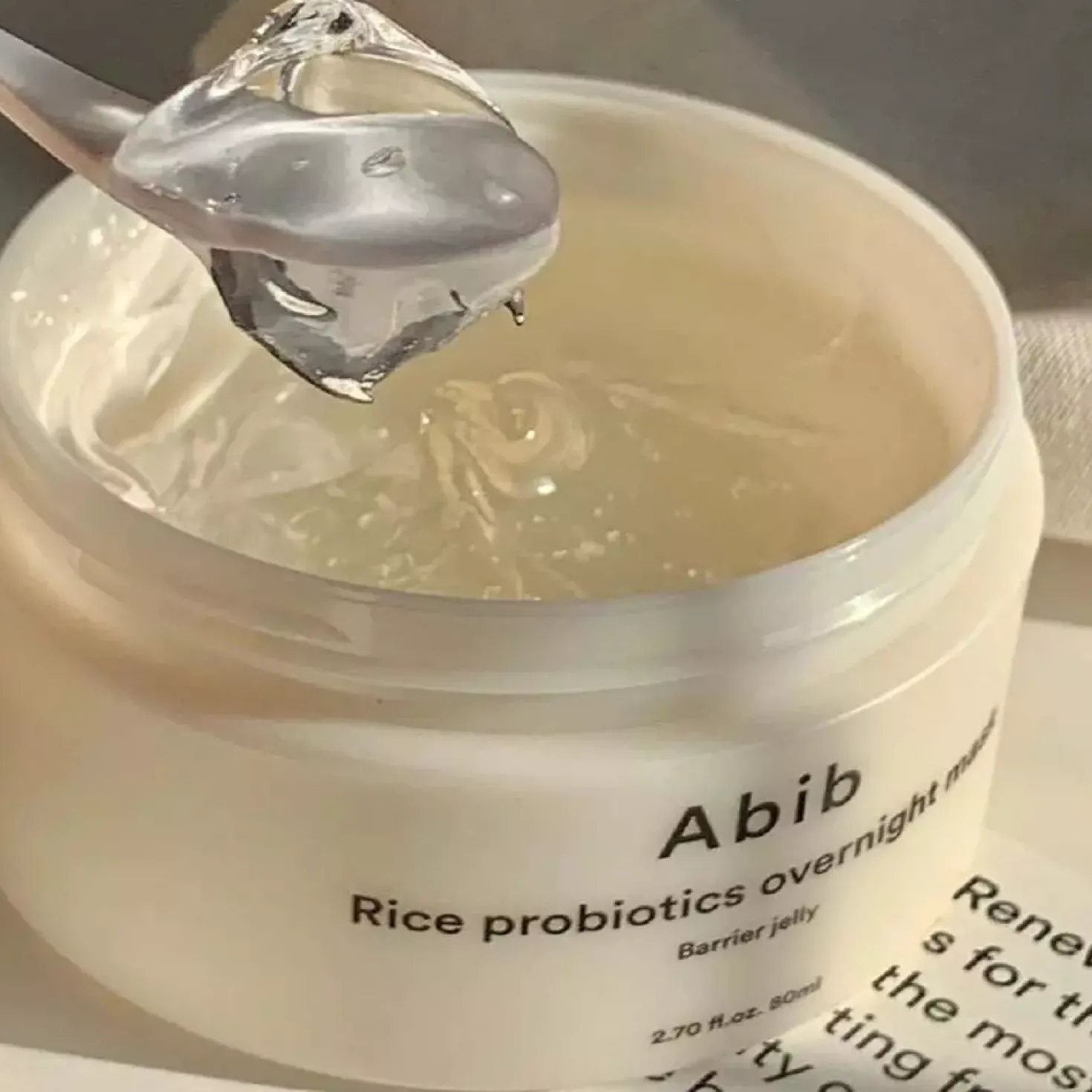 Abib Rice Probiotics Overnight Mask Barrier Jelly 80 ml