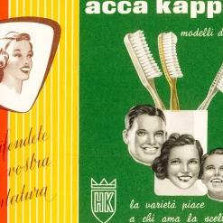 Acca Kappa Tooth Brush Vintage Medium Nylon Bristles White