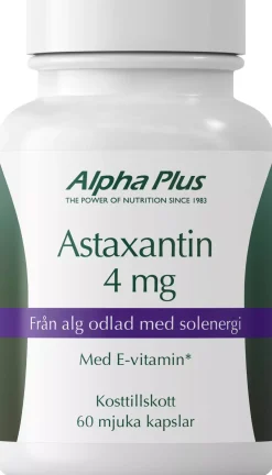 Alpha Plus Astaxantin 4 mg 60 stk