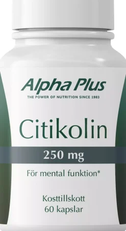 Alpha Plus Citikolin 250 mg 60 stk