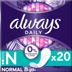 Always Daily Fresh Normal Wrapped Panty Liners 0% Fragrance