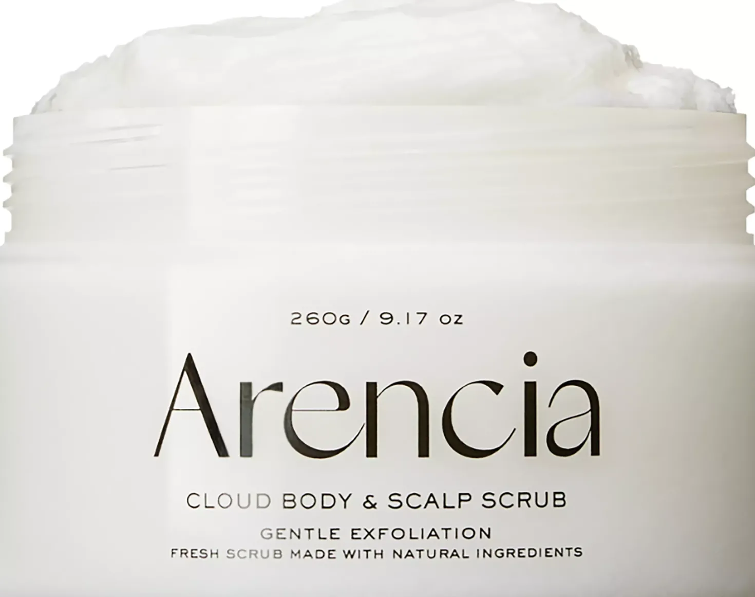 Arencia Fresh Cloud Body & Scalp Scrub White Tea & Neroli 260 g