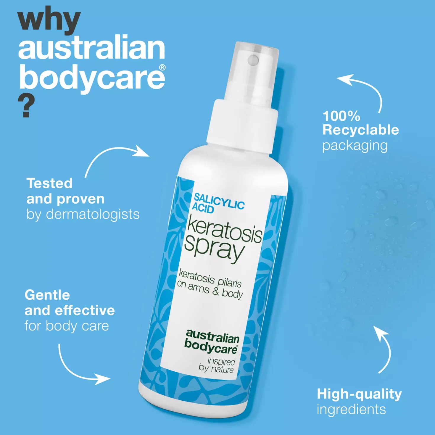 Australian Bodycare Salicylic Acid Keratosis Spray 100 ml