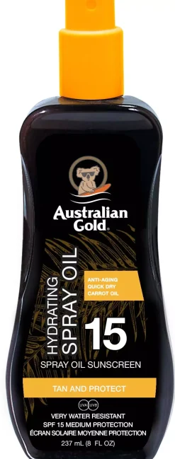 Australian Gold SPF 15 Carrot Intensifier Oil Spray 237 ml