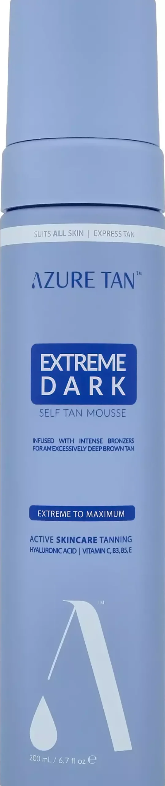 Azure Tan Self Tan Mousse Violet Base Medium To Ultra Dark