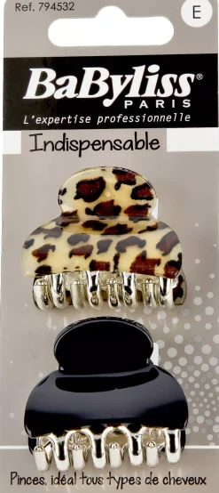 BaByliss Paris Accessories Croco Hair Clip Patterned 2 pcs