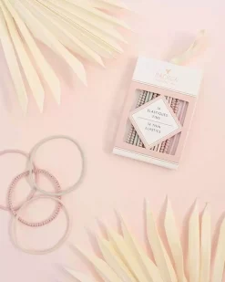 BACHCA Thin elastics x14 pastel-colored and lurex