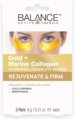 Balance Active Formula Gold + Marine Collagen Hydrogel under Eye Masks