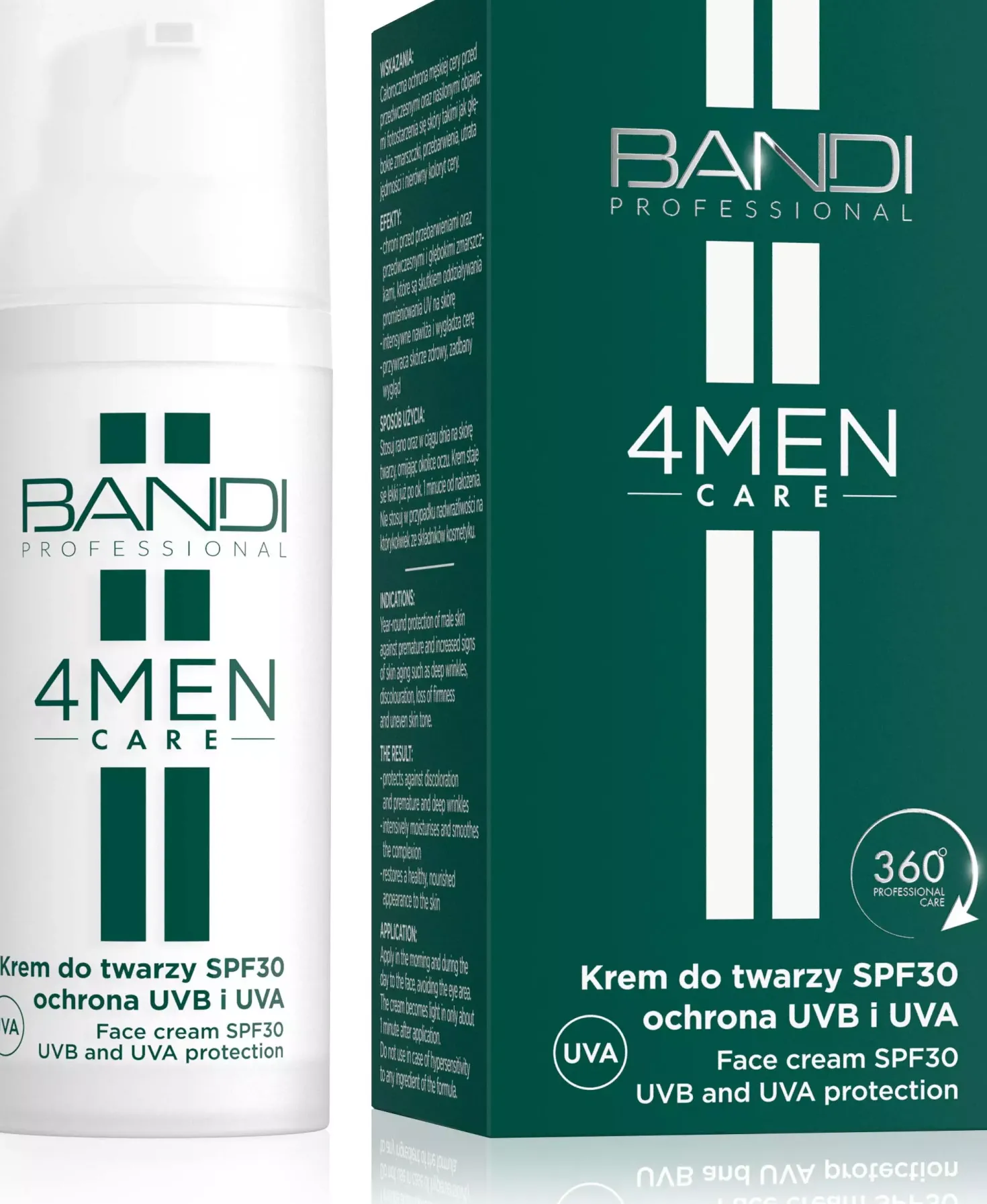 Bandi4Men Care Face Cream SPF30 UVB And UVA Protection 50 ml