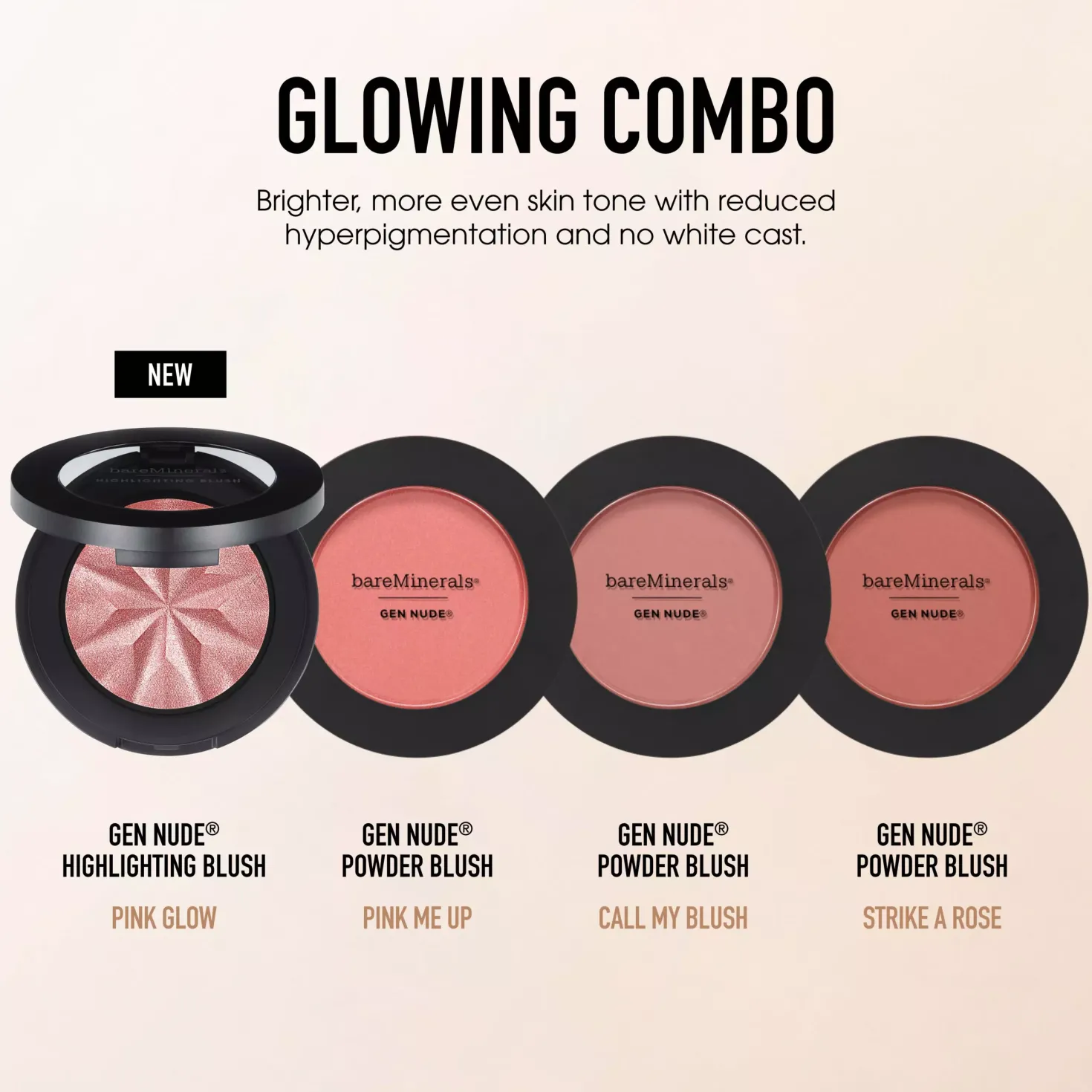 bareMineralsGEN NUDE Highlighting Blush Pink Glow 04