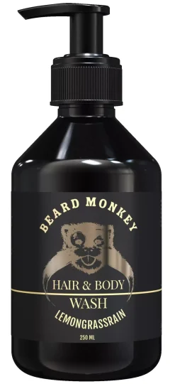 Beard Monkey Hair & body Shampoo Lemongrass 250 ml