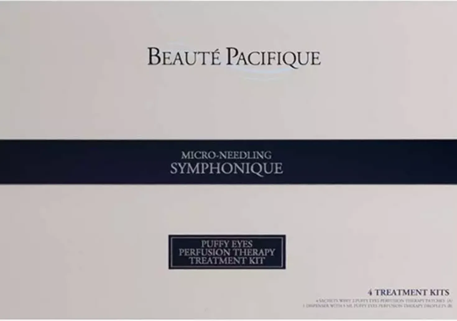 Beauté Pacifique Symphonique Micro Needling Puffy Eyes Perfusion Therapy Treatment Kit X 4 20 ml