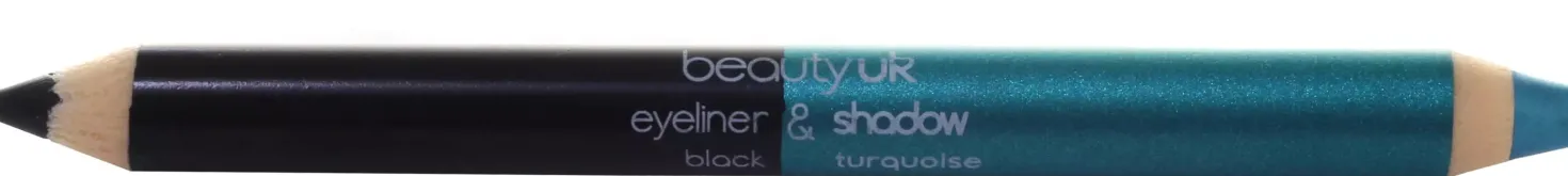 BEAUTY UK Double Ended Pencil (Jumbo) black/ turquoise