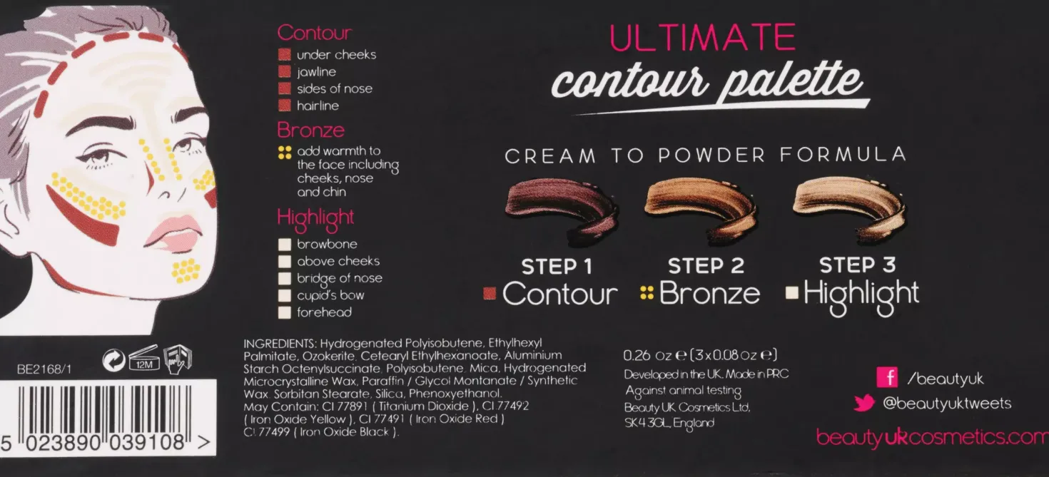 BEAUTY UK Ultimate Contour Palette
