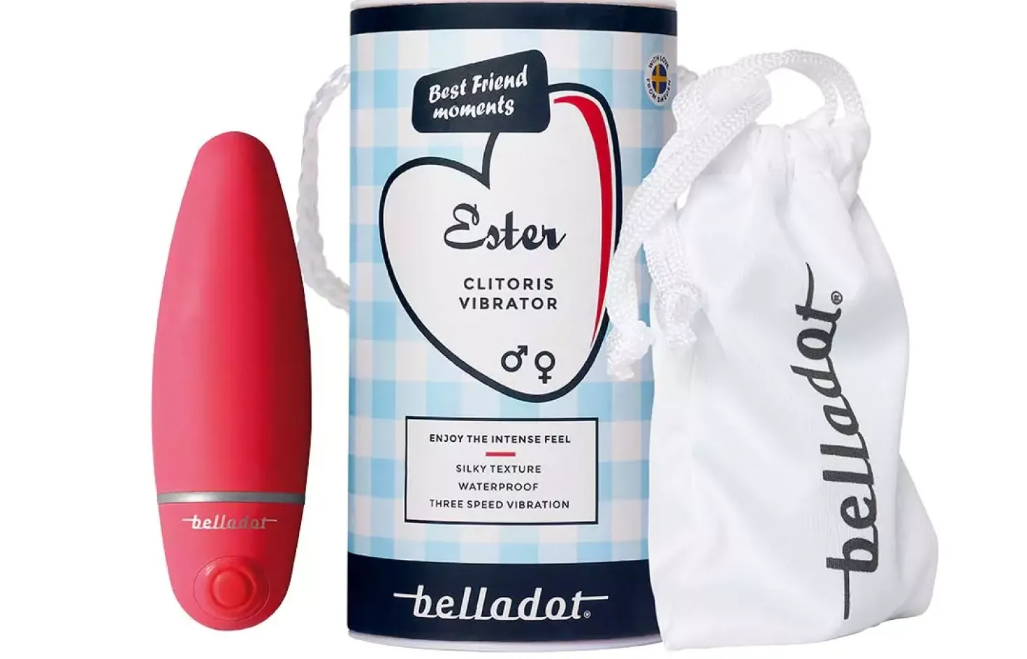 Belladot Ester Clitoris Vibrator Red