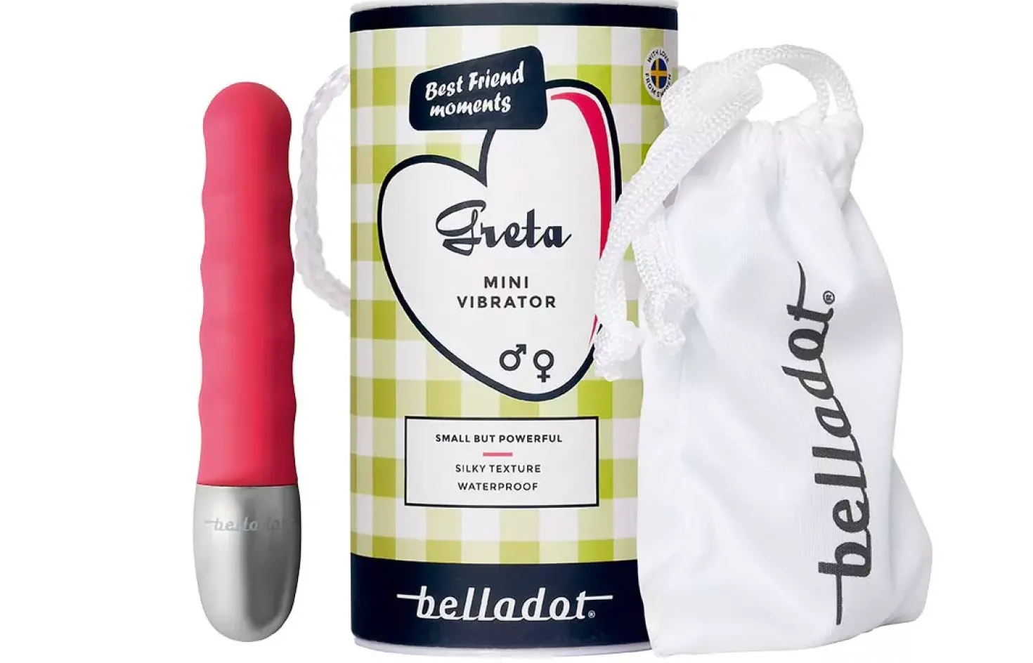 Belladot Greta Minivibrator Röd Red