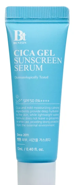 Benton Cica Gel Sunscreen Serum Travel Size SPF50 PA++++ 12 ml