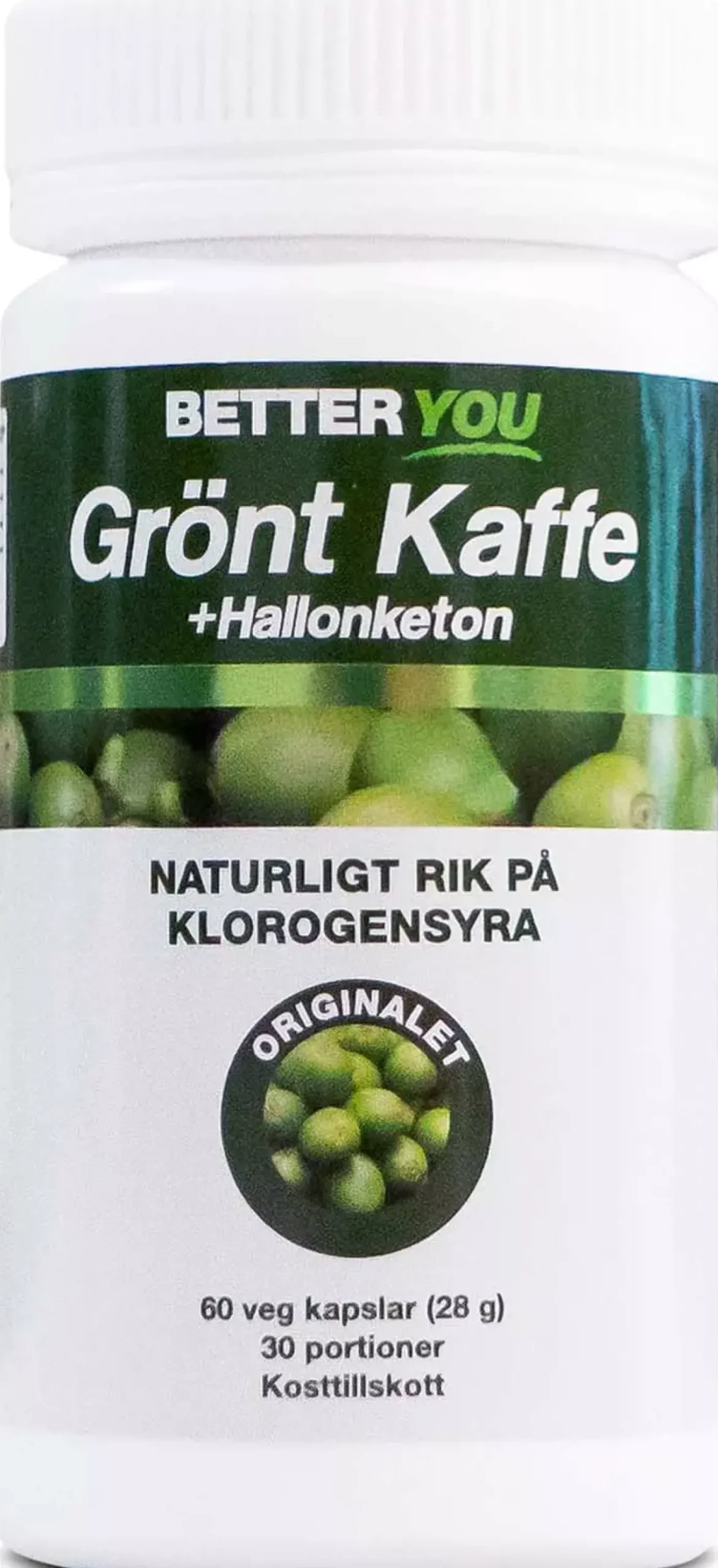 Better You Grönt Kaffe + Hallonketon 60 stk