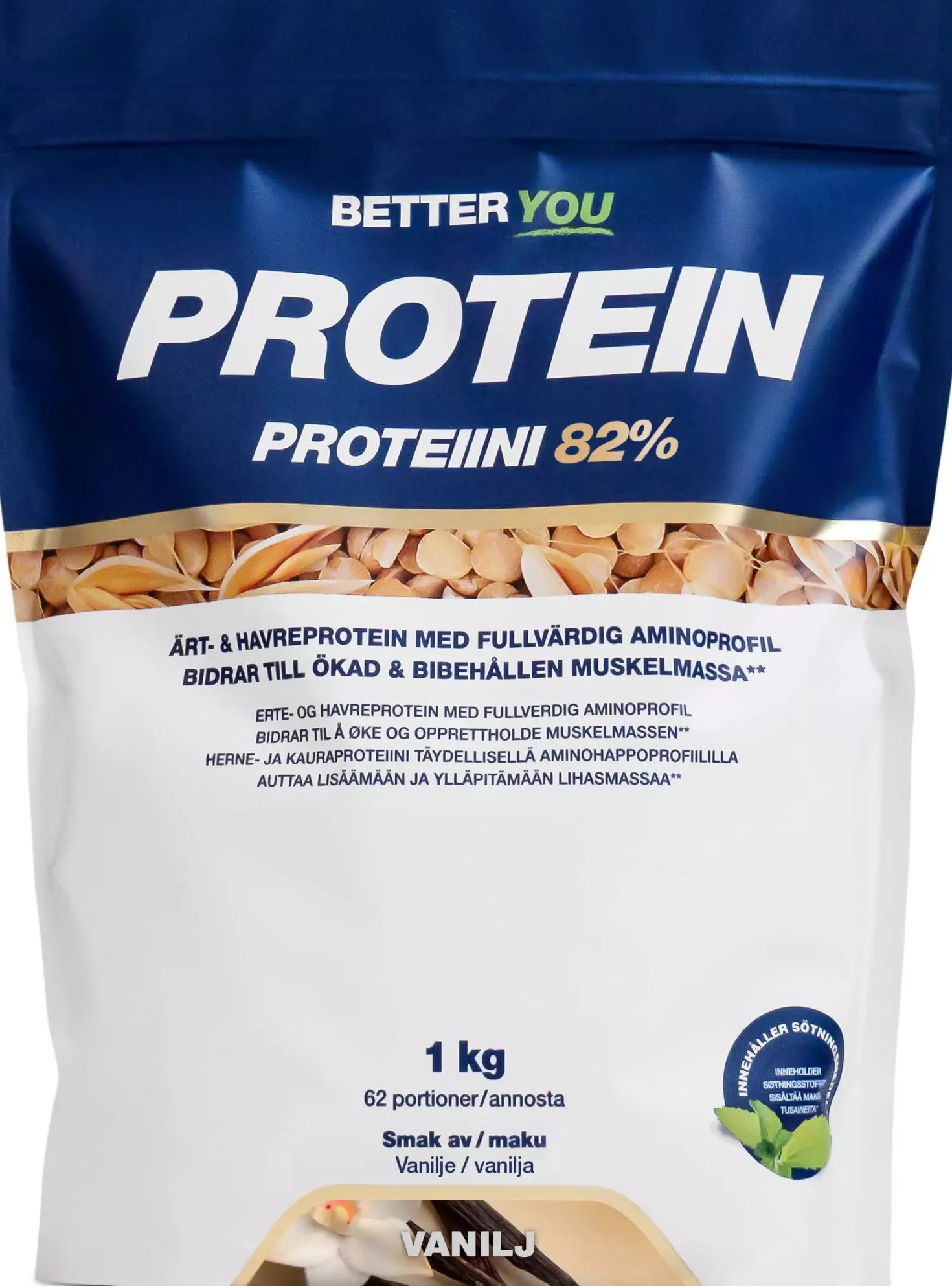 Better You Ärt och havreprotein Vanilj 1000 g
