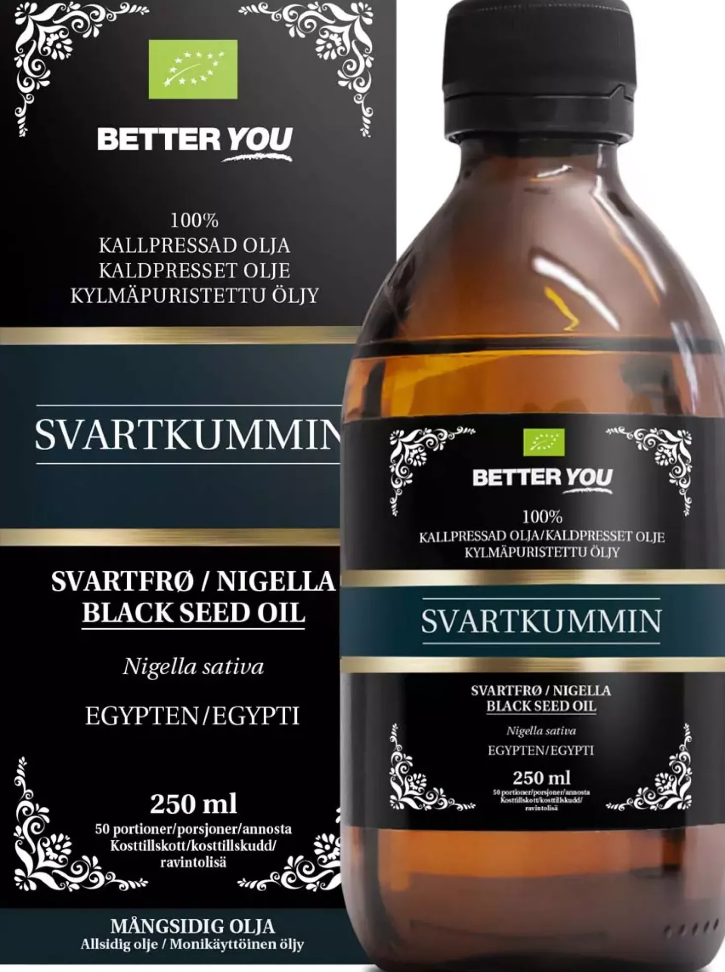 Better You Svartkumminolja EKO Kallpressad 250 ml