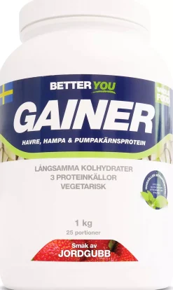 Better You Whole Food Gainer Jordgubb 1000 g
