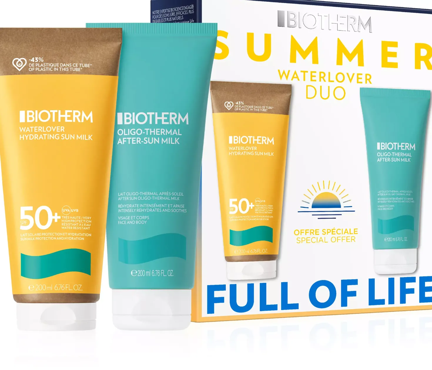 BiothermWaterlover Sun Milk Set SPF50