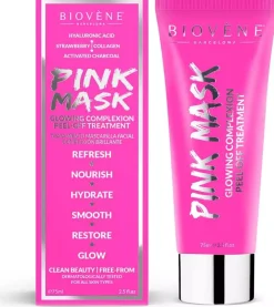 BiovèneStar Collection Pink Mask Glowing Complexion Peel-Off Treatment 75 ml