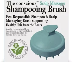 BiovèneThe conscious Scalp Massager, Mint Green Biodegradable Shampooing Brush