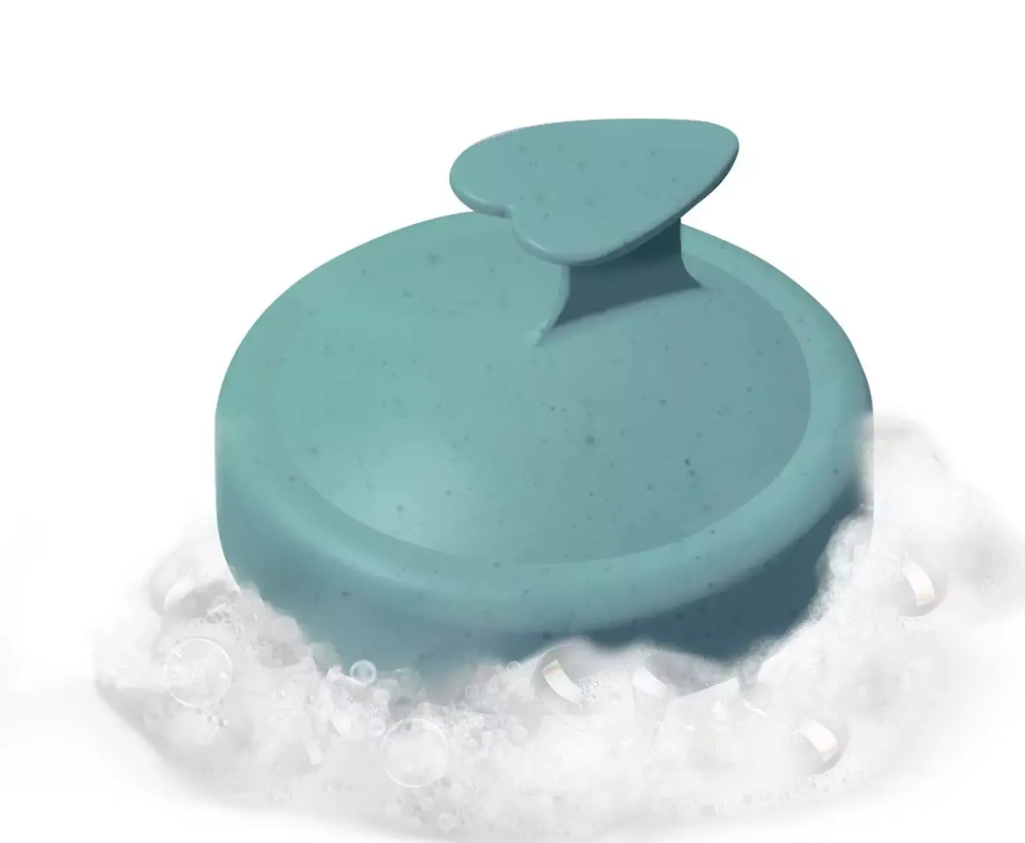 BiovèneThe conscious Scalp Massager, Mint Green Biodegradable Shampooing Brush