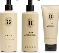 BjörkLAGA Bundle Shampoo 300 ml & Conditioner 250 ml & Repair Treatment 200 ml