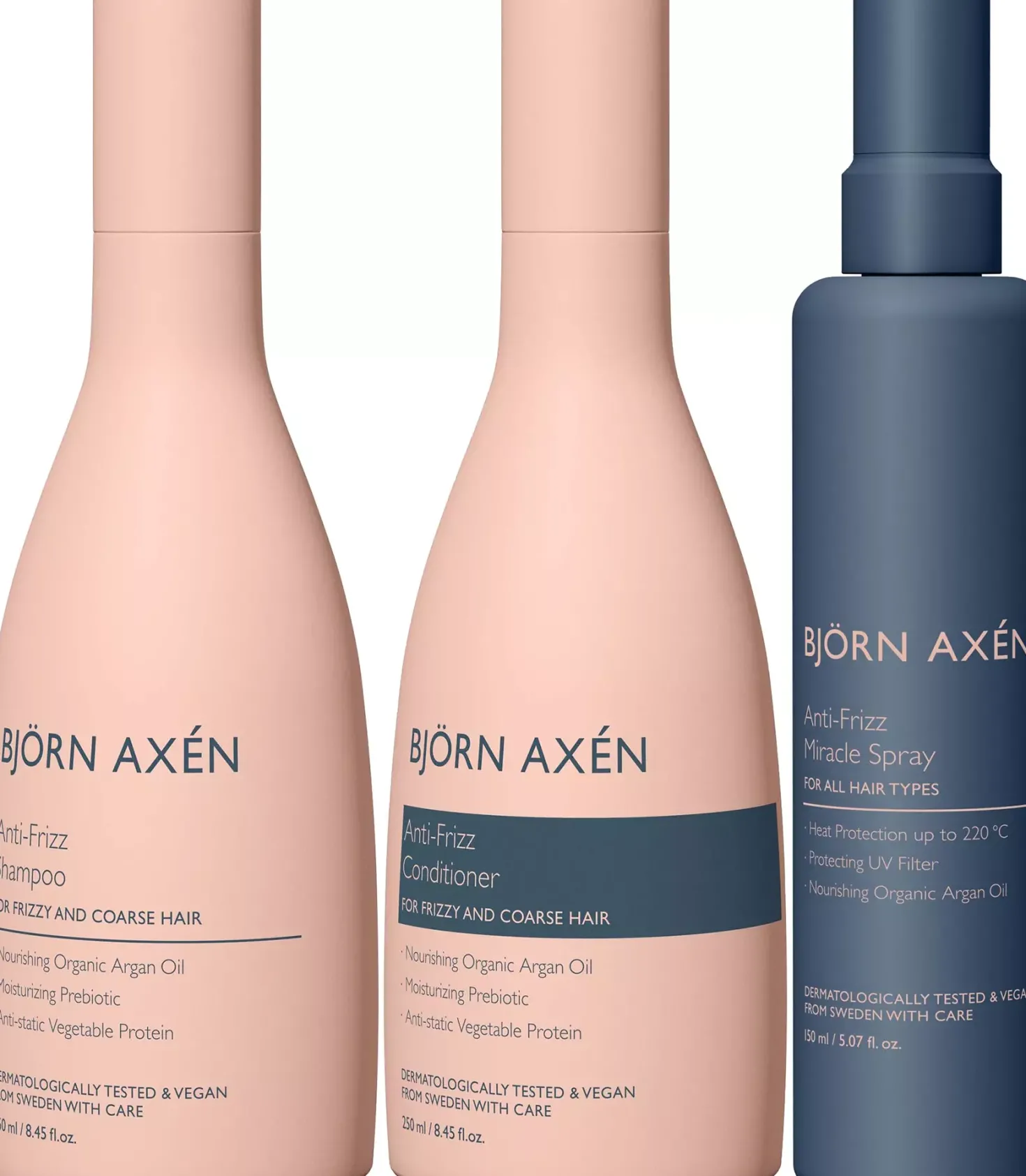 Björn Axén Anti-Frizz Bundle Shampoo 250 ml & Conditioner 250 ml & Spray 150 ml