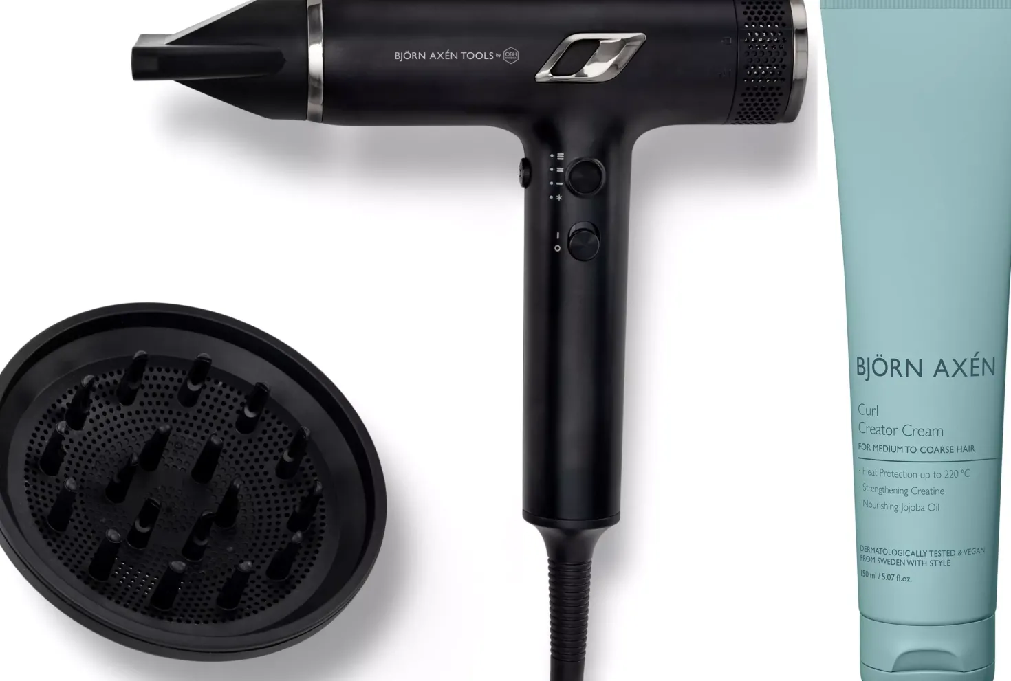 Björn AxénBjörn Axén Tools Nano Hair Dryer & Curl Creator Cream 150 ml