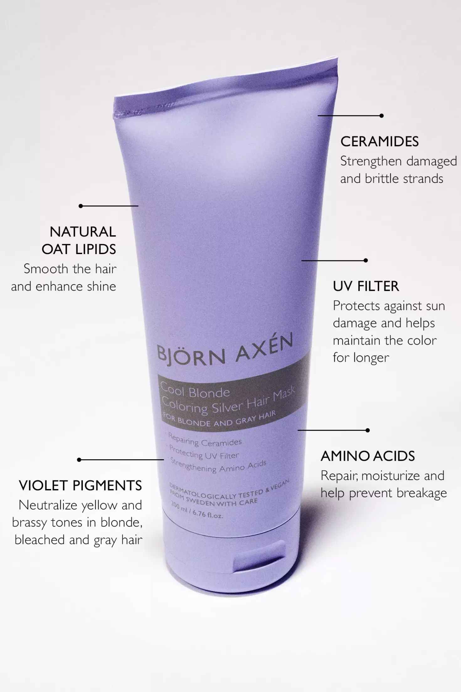 Björn Axén Cool Blonde Coloring Silver Hair Mask 200 ml