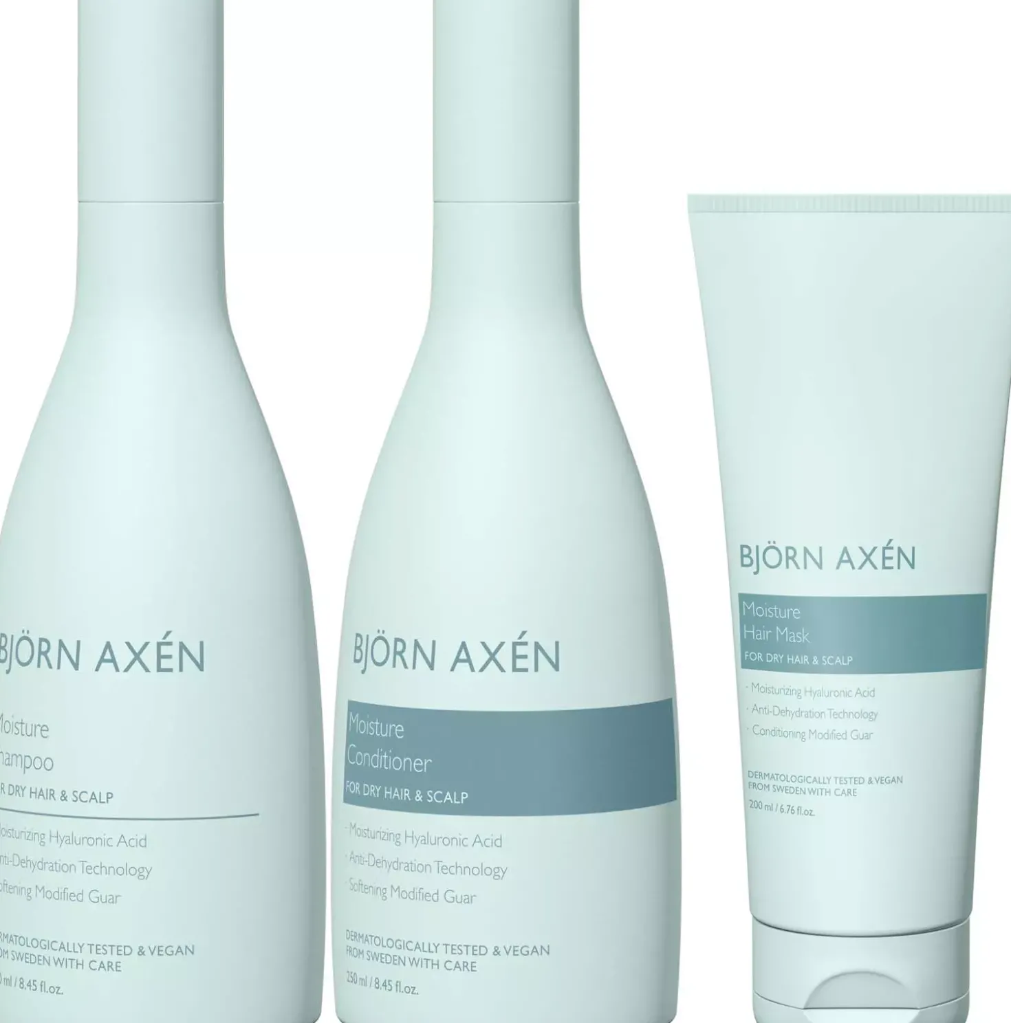 Björn AxénMoisture Hair Mask 200 ml & Shampoo 250 ml & Conditioner 250 ml