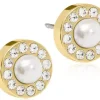 Blomdahl Earrings Brilliance Halo Pearl 8 mm White