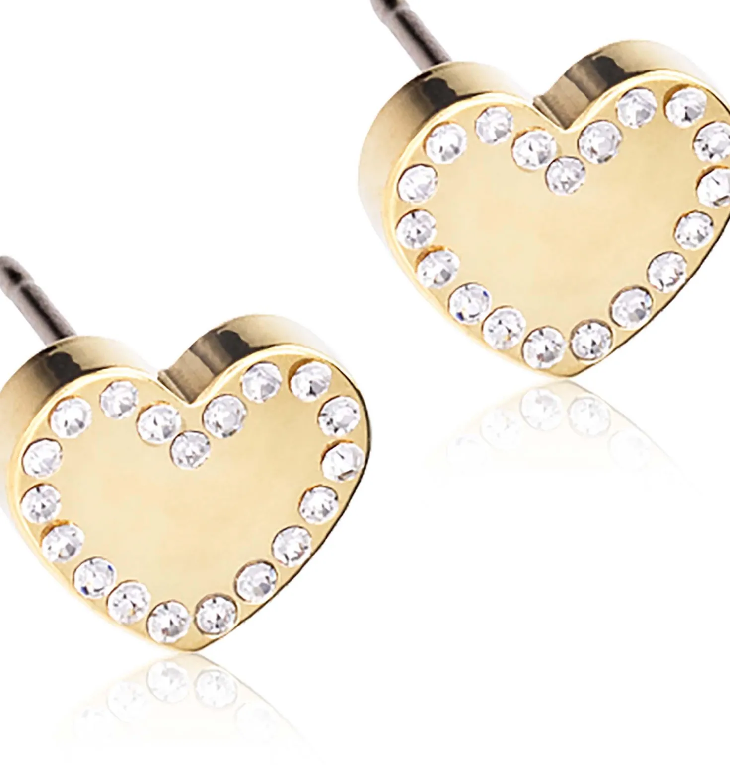 BlomdahlGolden Titanium Brilliance Sweetheart 8 mm, Crystal
