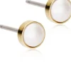 Blomdahl GT Bezel Pearl 5 mm, White