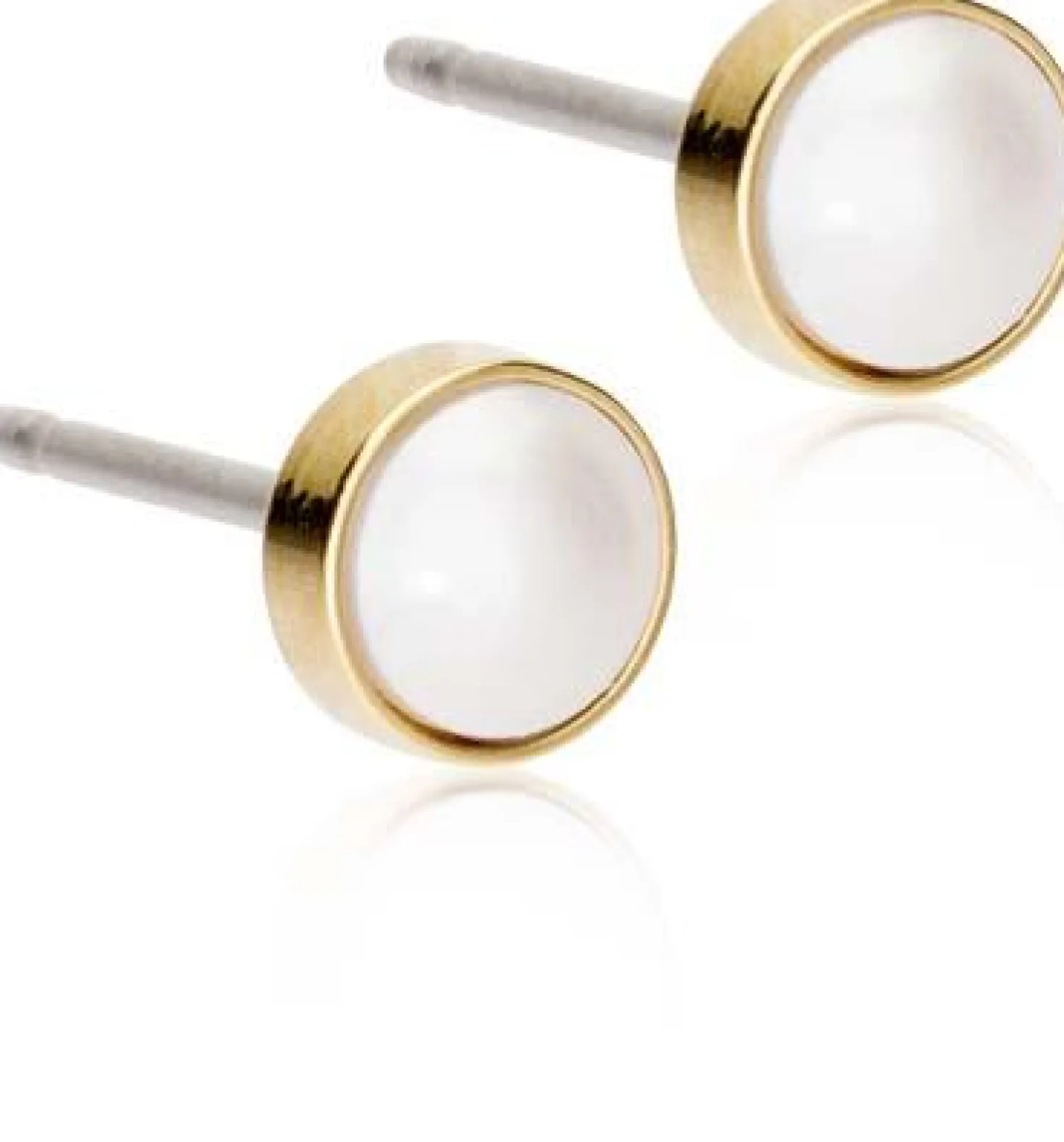 Blomdahl GT Bezel Pearl 5 mm, White
