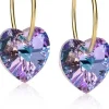 Blomdahl GT Ear Ring 14 mm, Heart 10 mm Lilac