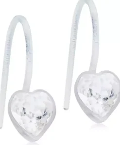 BlomdahlMedical Plastic Pendant Fixed Heart 6 mm Crystal