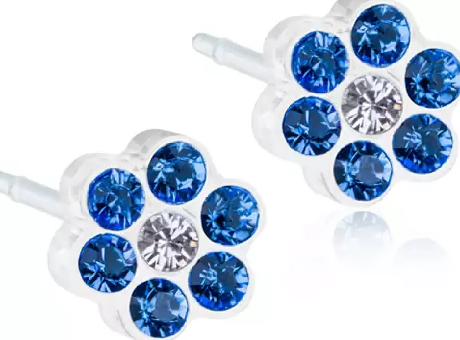 BlomdahlMedical Plastic Örhänge Nickelfri Plask 5mm Light fantasy