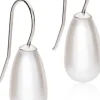BlomdahlNatural Titanium Penda Pearl Drop 15 mm White