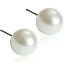 BlomdahlNatural Titanium White Pearl Vit 4 mm