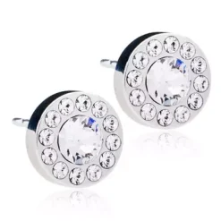 BlomdahlSilver Titanium Brilliance 8mm Halo Crystal