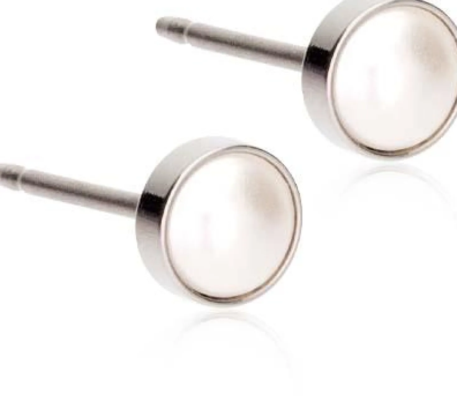 Blomdahl ST Bezel Pearl 5 mm, White