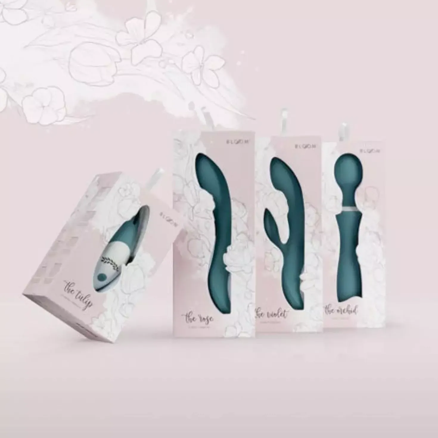 Bloom Unique Swipe-Technology Wand Vibrator - The Orchid