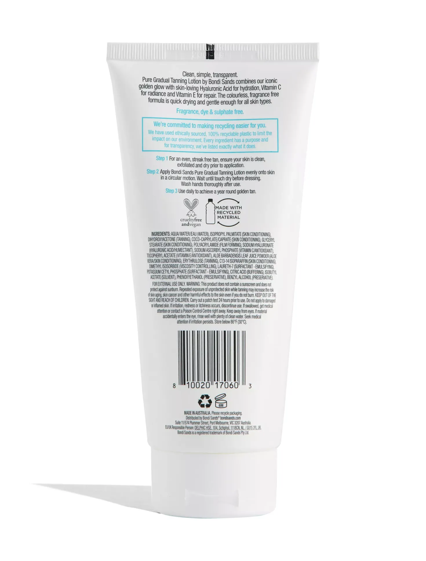 Bondi SandsPure Gradual Tanning Milk 200 ml