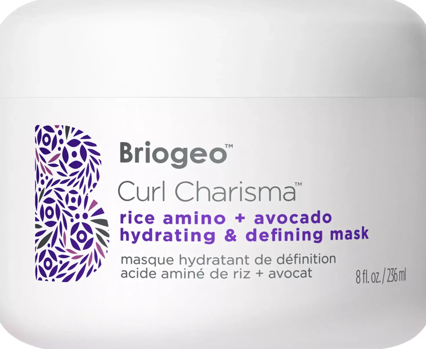 BriogeoCurl Charisma™ Rice Amino + Avocado Hydrating & Defining Mask