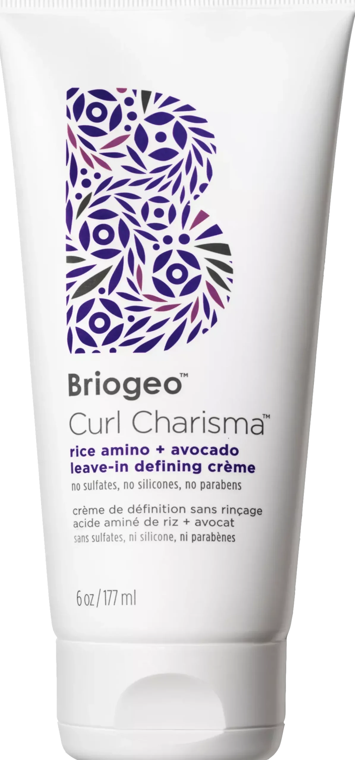 BriogeoCurl Charisma™ Rice Amino + Avocado Leave–In Defining Crème